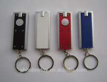 Fashionable white high quality LED key ring torch