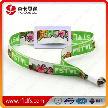 Focused 125Khz T5577 fabric wristbands for activity/events/festival