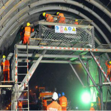 Carrello fodera in tunnel per costruzione autostradale