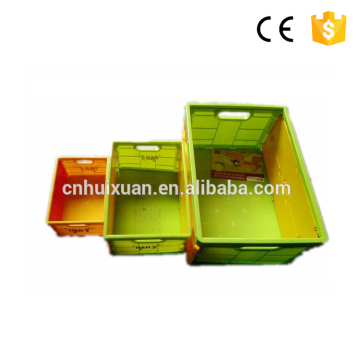 Big plastic folding storage boxes