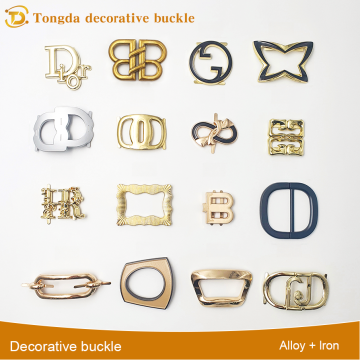 Glossy Zinc Alloy Board Letter Shoe Fastener