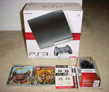 100% Original Sony PlayStation 3 120GB Slim Console +7 Games +2 Controllers