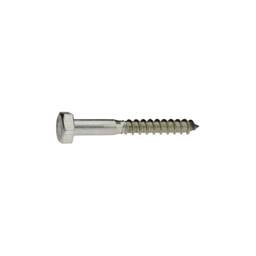 DIN571 Tornillo de madera hexadecimal de zinc chapado