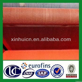 orange construction stair safety netting