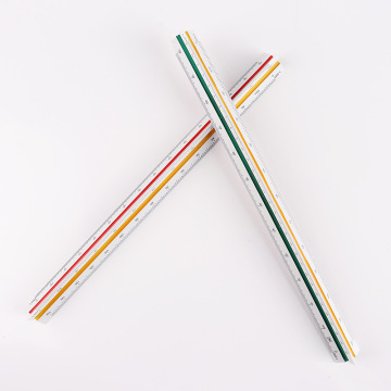 Customized Metal Architect Scale: Precision Engineering Triangular Ruler in Aluminum