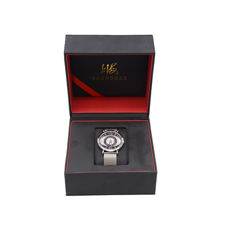 Wholesale High Quality New Design MDF+PU leather Custom Logo Printed Luxury Watch Box
