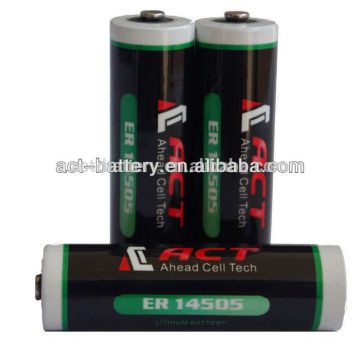 er14505h 3.6v lithium battery aa er14505 2.7Ah Li-SICl2 AA batteries