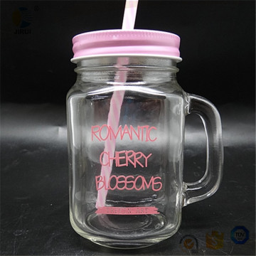 450ml Color Painting Glass Mason Jar