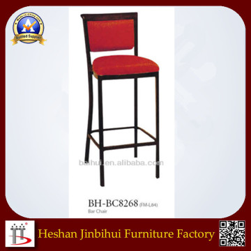 Modern Restaurant Club Pub Furniture reclining bar stool high chair with footrest