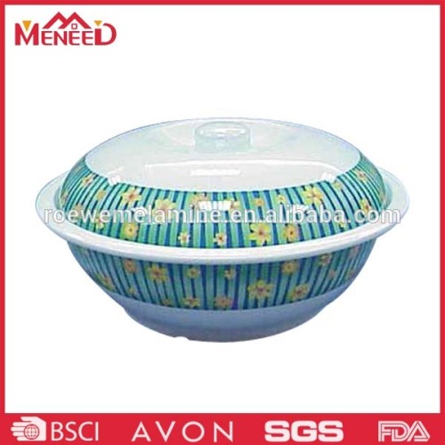 Homeware food grade melamine salad bowl with lid