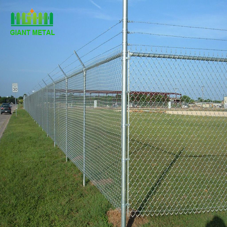 chain link fence steel iron wire diamond mesh