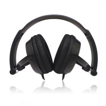 black plastic over head earphone foldable