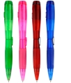 Прозрачные цветные рекламные шариковая ручка с светом Сид