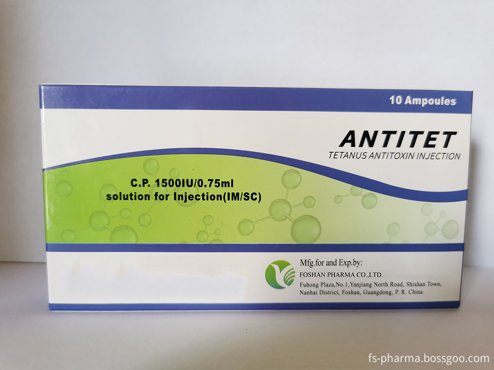 Administration Of Tetanus Antitoxin