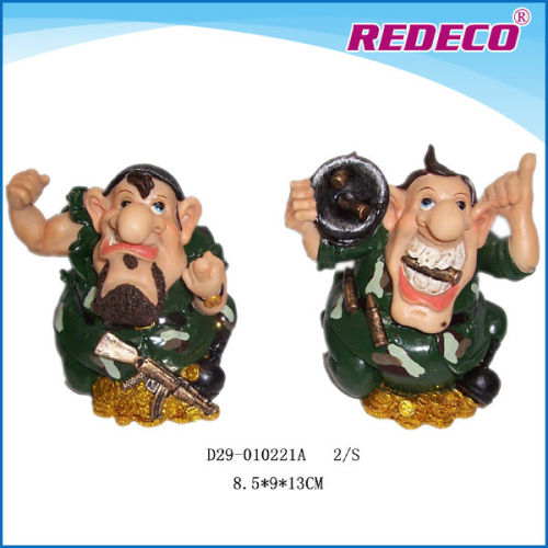 Resin soldiers statue for souvenir