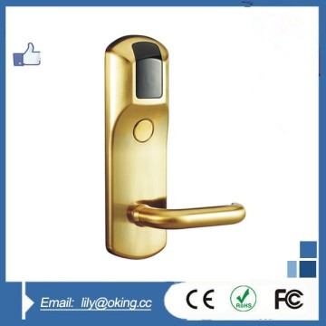 Guangzhou zinc alloy silver rfid hotel door lock