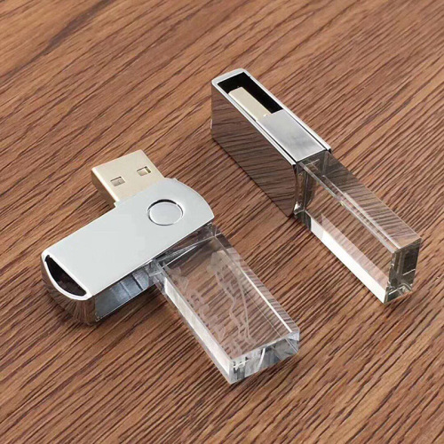 Crystal Rotating USB Flash Drive