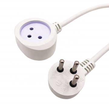 Israel White Retractable Extension Power Cord