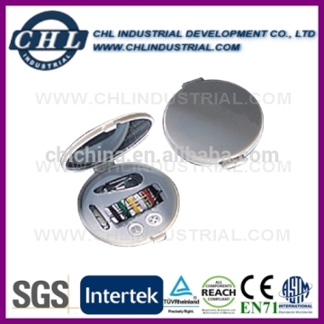 Cheap price hotel sewing kit with makeup mirror