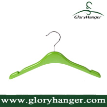 Colorful Solid Wooden Garment Hanger with Special Notched