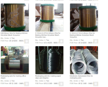 H65 0.12mm Brass Wire for scourer