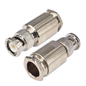 BNC Clamp Male Plug Adapter For RG213 Cable