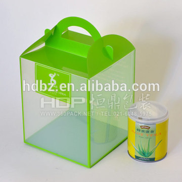 hot sell customized plastic transparent case square