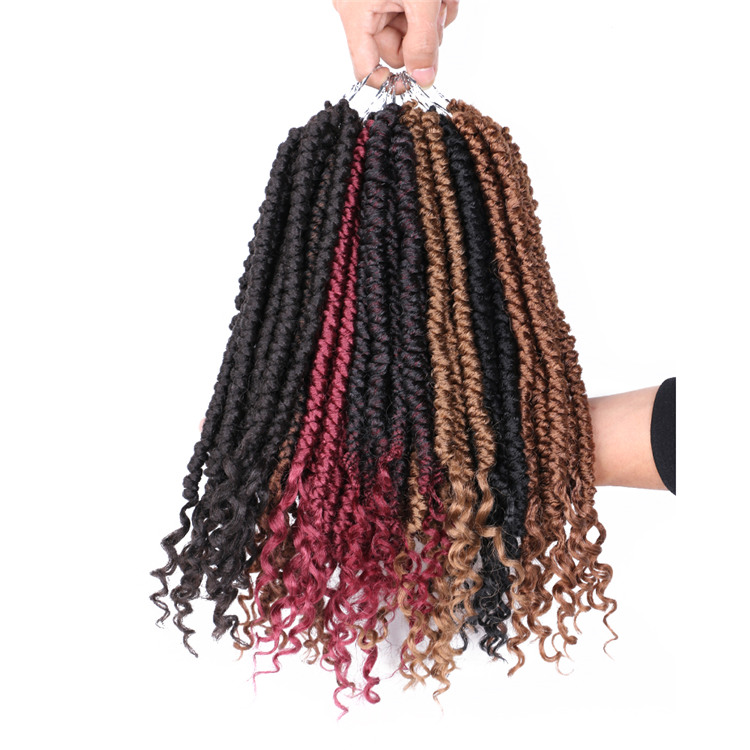 Wholesale Curly Ends Spring Senegalese Twists Pre Looped Senegalese Spring Twist Crochet Hair Braids Bomb Twists