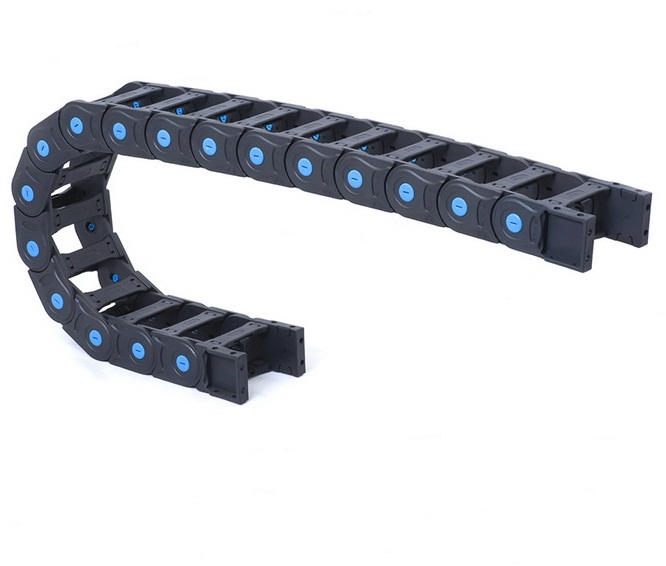Plastic cable chain with cross bars Plastic cable chain with cross bars