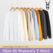 Women's 230g Combed Cotton Long-Sleeve Tee