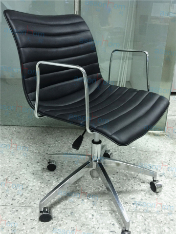 Elegant Chair Ribbed Office Chair Swivel Office Chair