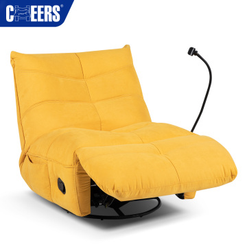 MANWAH CHEERS Reclining Bean Bag Sofas: Manual Swivel Rocker with Storage Bag and Phone Holder
