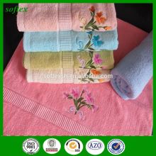 cotton flower bath towel embroidery patterns