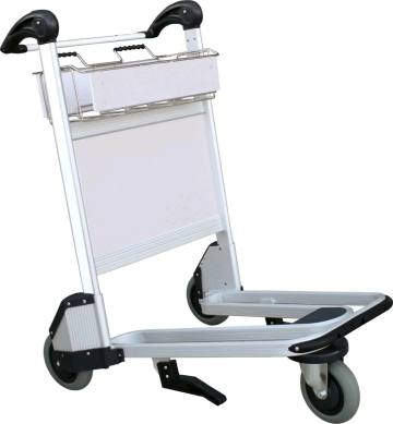 Aluminium alloy airport hand trolley airport passenger trolley