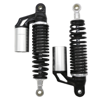 High-Quality Black Airbag Motorcycle Shock Absorbers with Hydraulic Shock Reduction