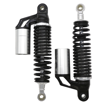 High-Quality Black Airbag Motorcycle Shock Absorbers with Hydraulic Shock Reduction
