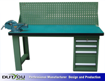 Adjustable Workbench, Vise Workbench, Workbench with Drawers