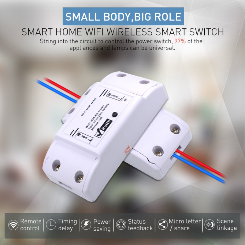 OEM Intelligent Saving 220V EU US UK Electrical Wireless Remote Control Smart Wifi Water Heater Wall Light Power Switch