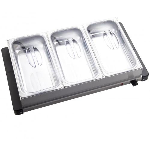 Triple Buffet Server with Warming Tray