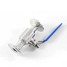 Sanitary quick installation ball valve