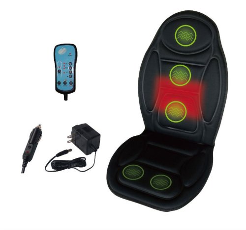 5 Motors 12V Massage Seat Topper Heated Cushion For back&thigh