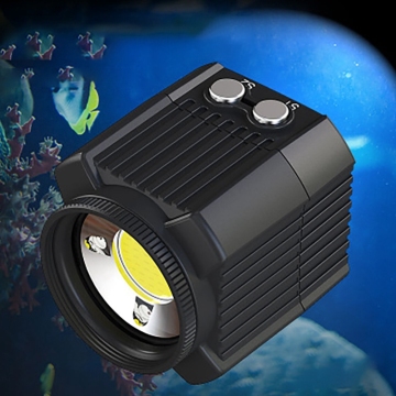 Underwater Camera Flash Mini Portable 60M Waterproof Diving Fill Light 2000Lm Suitable Sports Camera Accessories Black