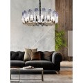 LEDER Glass Crystal Iron Chandelier