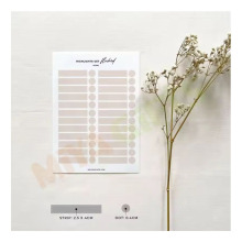Clear Translucent Sticker for Custom Planner Organization