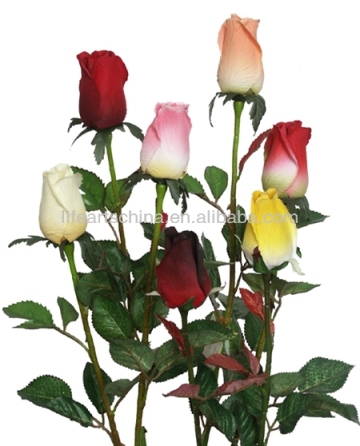 artificial flower, 65cm silk rose bud, rose flower