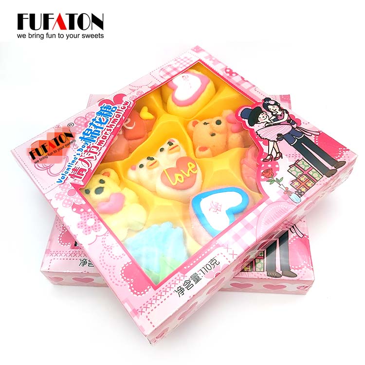 Hot Sell fruit flavored marshmallow confectionery boxes