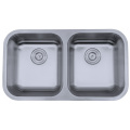 Stainless Steel Insert Equal Double Bowl Kitchen Sinks