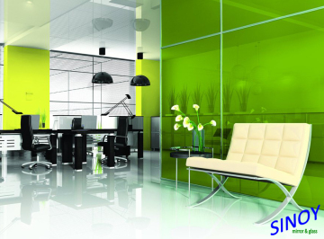 float glass made backpainted glass /laquered mirror