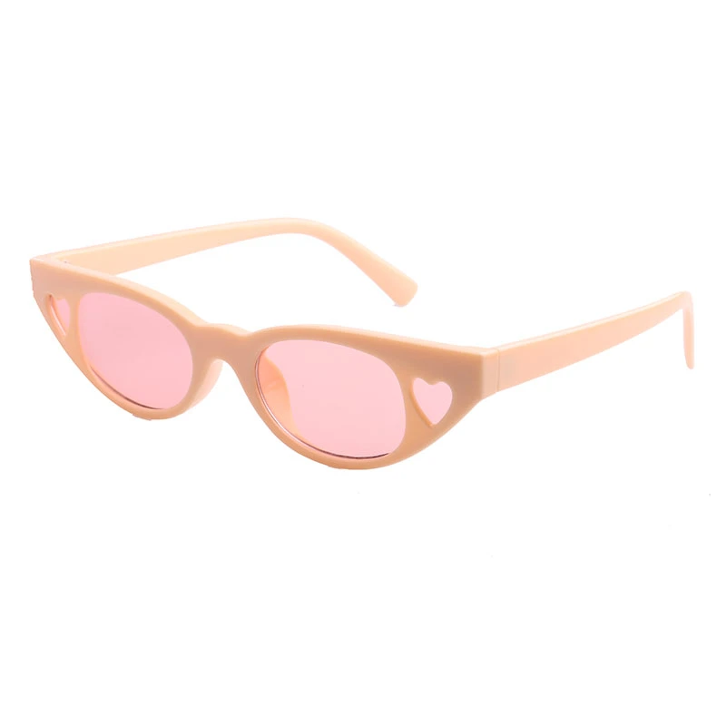 Small Cat Eye Lovely Heart Girl Sunglasses
