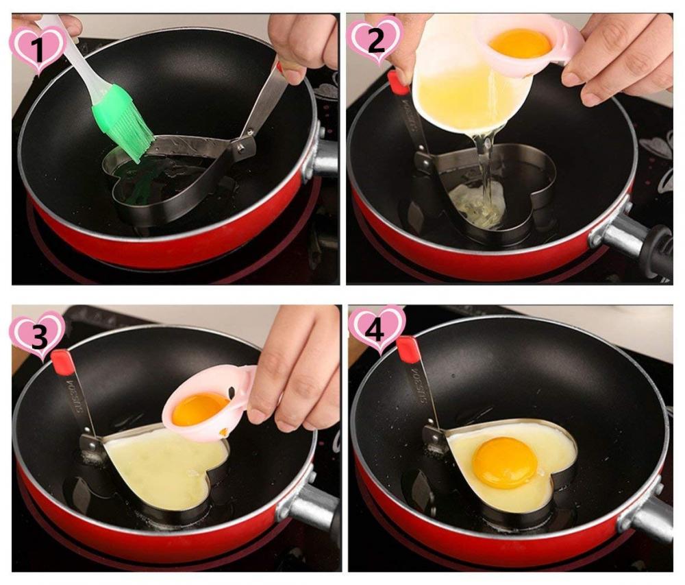 Stainless Steel Fried Egg Mold Ring Pancake Cooker